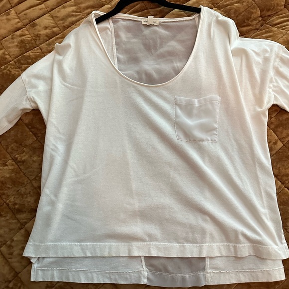 Silent Noise/ Urban Outfitters Small White loose fit Top - Picture 4 of 5